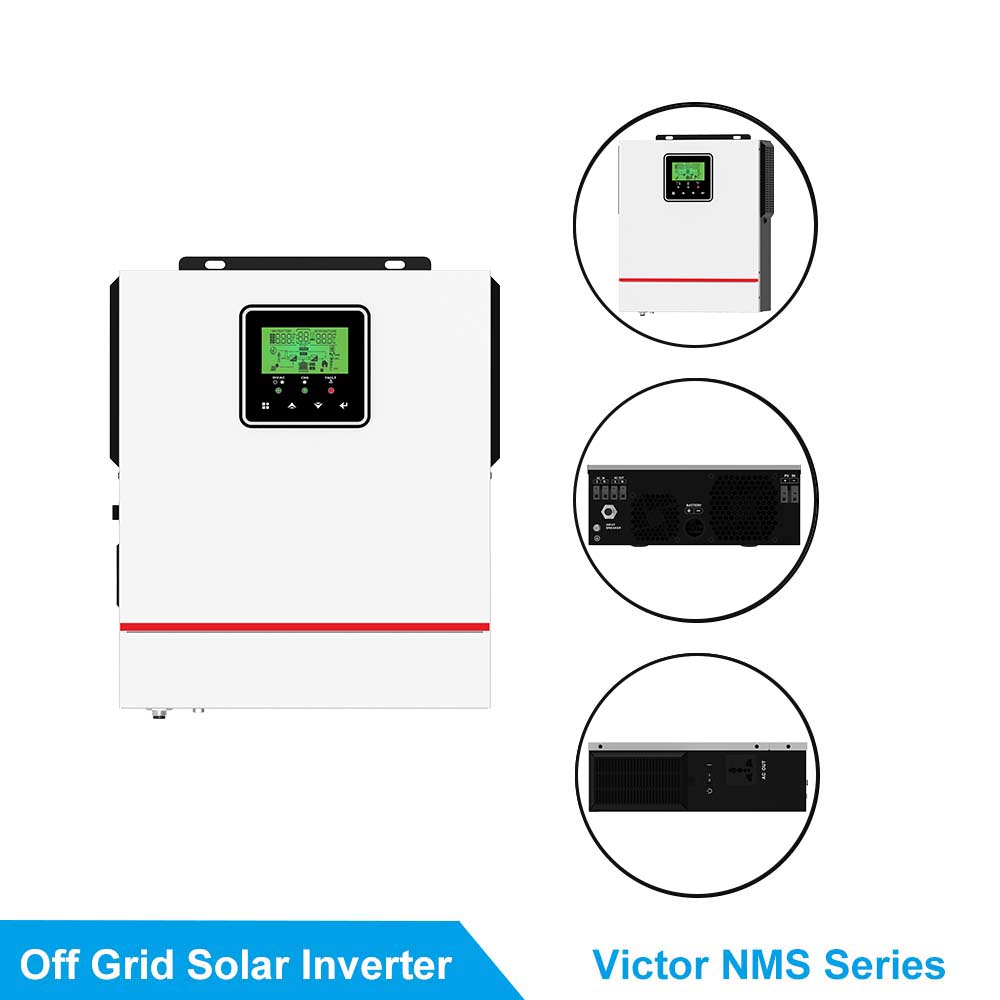 Off Grid Solar Inverter DC To AC Converter 1.5kw 24v Pure Sine Wave Inverter for Solar System with MPPT Solar Charger