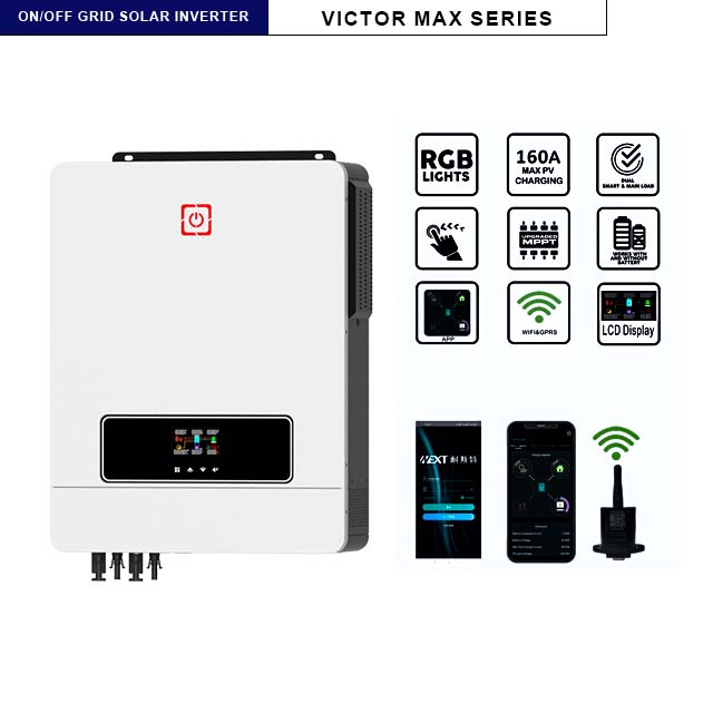 NEXTPOWER Factory Pure Sine Wave 220-240VAC Output High Frequency on/off Grid Victor NM MAX 10.2KW Solar Inverter
