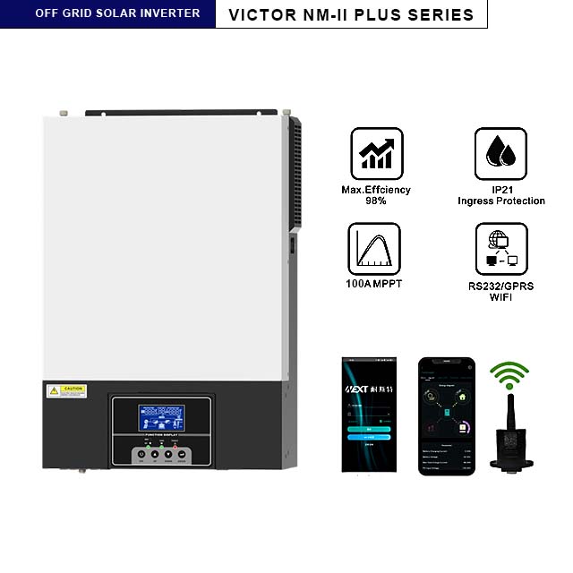 VICTOR NM-III Solar Inverter 3.5KW 5.5KW High Quality Hybrid DC To AC Inverter Removable Display
