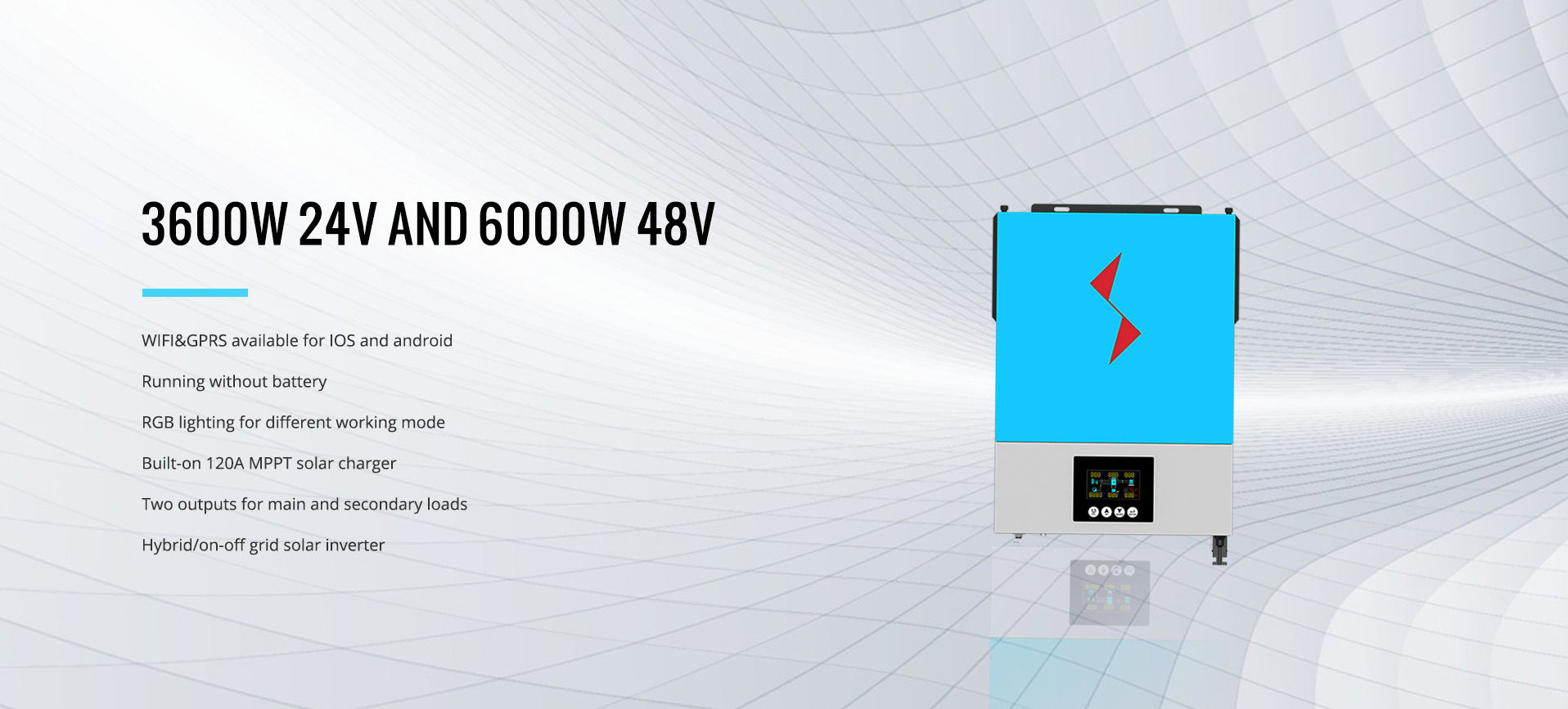 Double Battery Solar Inverter For Apartments